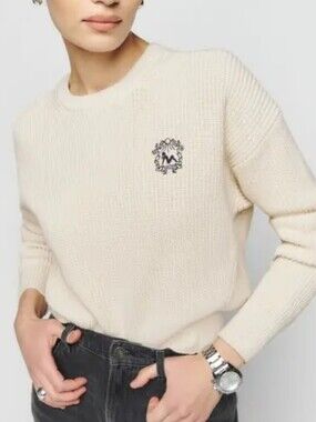 Reformation Ribbed Logi  Winnie Sweater